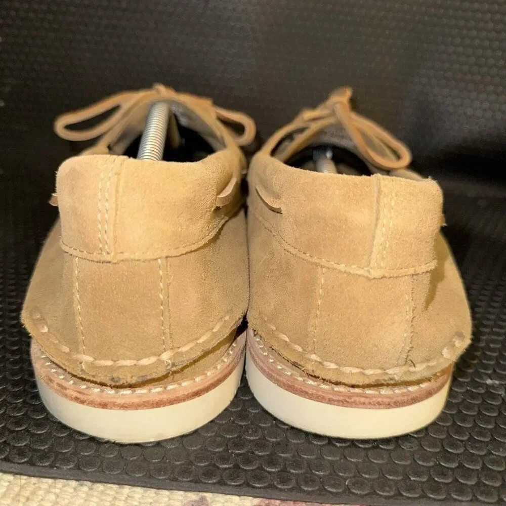 Sperry X Todd Snyder Top Sider Tan Suede Slip On Boat Shoes Men's Size 13